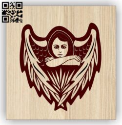 Angel E0014533 file cdr and dxf free vector download for laser engraving machine