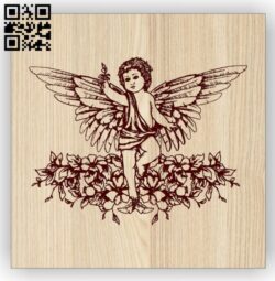 Angel E0014534 file cdr and dxf free vector download for laser engraving machine