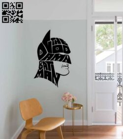 Batman wall decor E0014807 file cdr and dxf free vector download for laser cut plasma