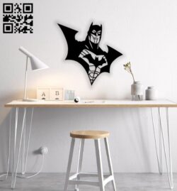Batman wall decor E0014808 file cdr and dxf free vector download for laser cut plasma