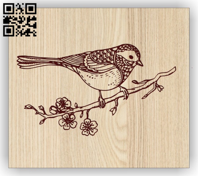 Bird E0014680 file cdr and dxf free vector download for laser engraving machine