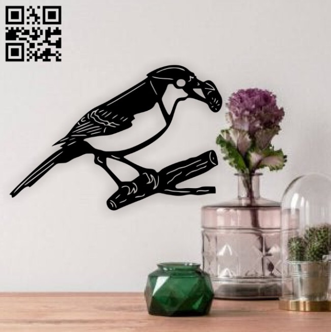 Bird wall decor E0014814 file cdr and dxf free vector download for laser cut plasma