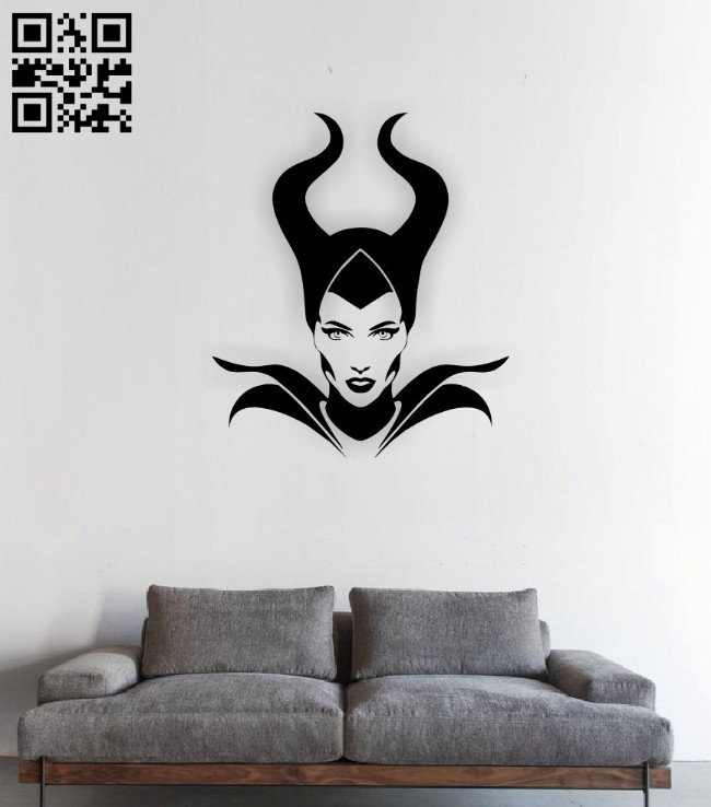 Dark fairy wall decor E0014810 file cdr and dxf free vector download for laser cut plasma