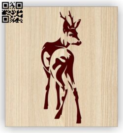 Deer E0014470 file cdr and dxf free vector download for laser engraving machine