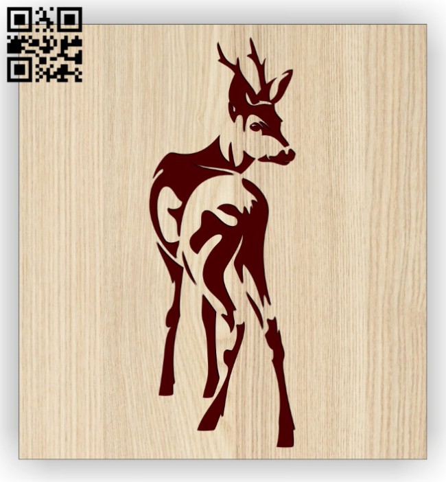 Deer E0014470 file cdr and dxf free vector download for laser engraving machine