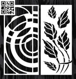 Design pattern screen panel E0014593 file cdr and dxf free vector download for laser cut cnc