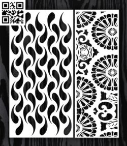 Design pattern screen panel E0014594 file cdr and dxf free vector download for laser cut cnc
