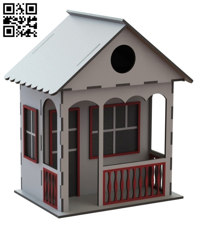 Doll house E0014586 file cdr and dxf free vector download for laser cut