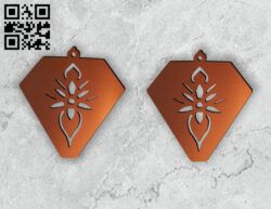 Earring E0014547 file cdr and dxf free vector download for laser cut plasma