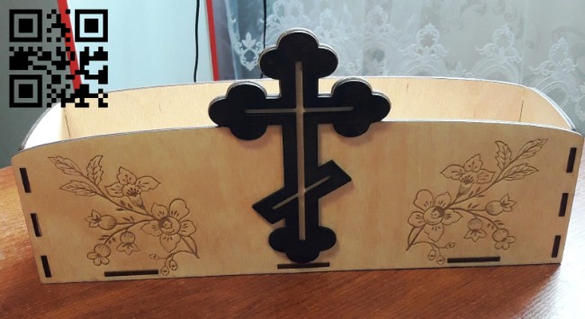 Flower box for church E0014754 file cdr and dxf free vector download for laser cut