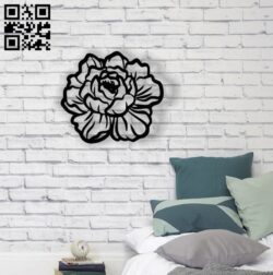 Flower wall decor E0014510 file cdr and dxf free vector download for laser cut plasma