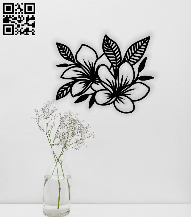Flowers E0014543 file cdr and dxf free vector download for laser cut