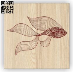 Gold fish E0014681 file cdr and dxf free vector download for laser engraving machine