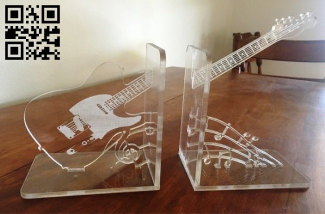 Guitar bookshelf E0014617 file cdr and dxf free vector download for laser cut