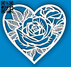 Heart frame E0014630 file cdr and dxf free vector download for laser cut plasma