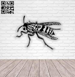 Honey bee wall decor E0014721 file cdr and dxf free vector download for laser cut plasma