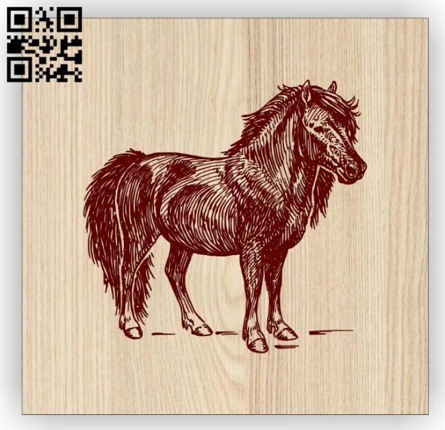 Horse E0014699 file cdr and dxf free vector download for laser engraving machine