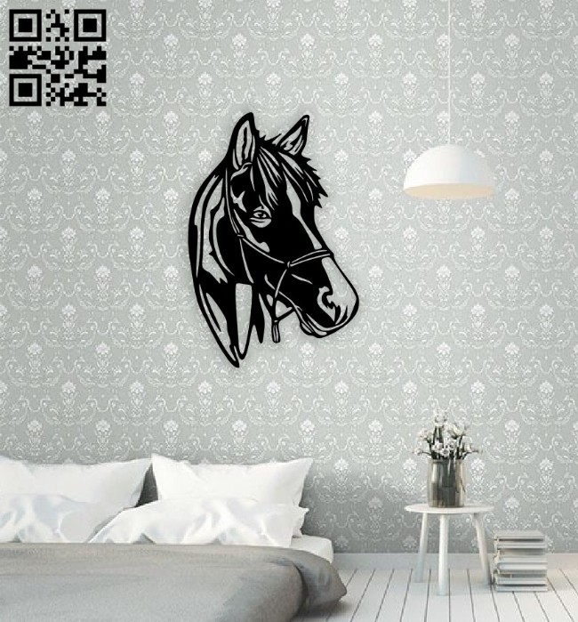 Horse E0014793 file cdr and dxf free vector download for laser cut plasma