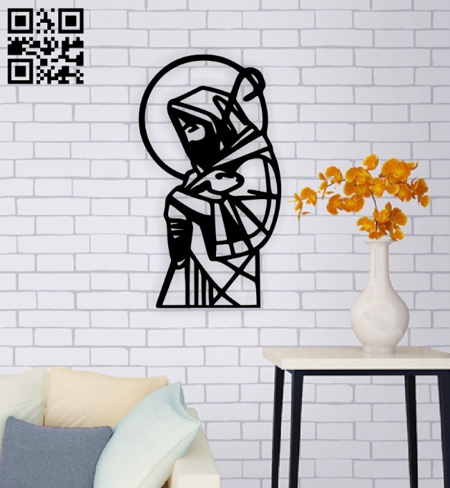 Jesus wall decor E0014811 file cdr and dxf free vector download for laser cut plasma