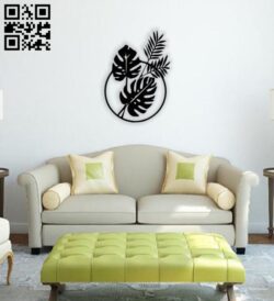 Leaveswall decor E0014512 file cdr and dxf free vector download for laser cut plasma