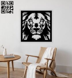 Lion wall decor E0014666 file cdr and dxf free vector download for laser cut plasma