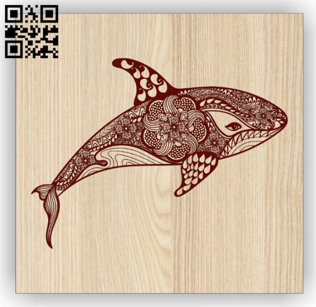 Mandala fish E0014678 file cdr and dxf free vector download for laser engraving machine