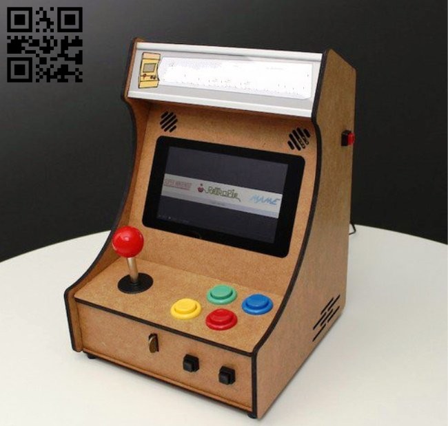 Mini Pi-Powered arcade machine E0014618 file cdr and dxf free vector download for laser cut