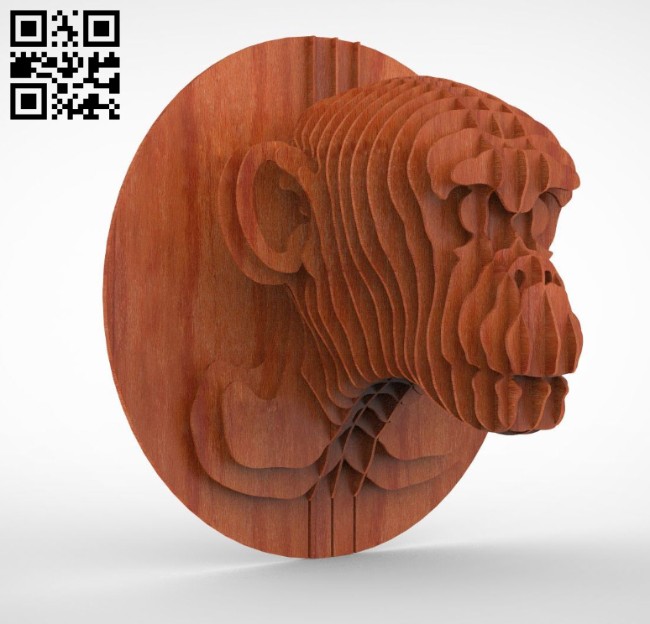 Monkey 3D puzzle E0014616 file cdr and dxf free vector download for laser cut