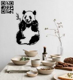 Panda E0014767 file cdr and dxf free vector download for laser cut plasma