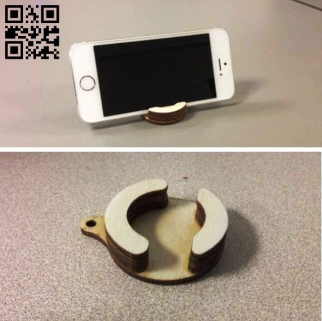 Phone stand E0014732 file cdr and dxf free vector download for laser cut