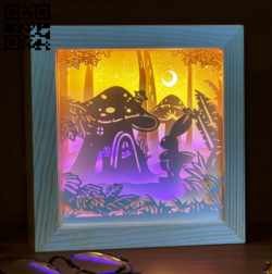 Rabbit’s house E0014627 file cdr and dxf free vector download for laser cut