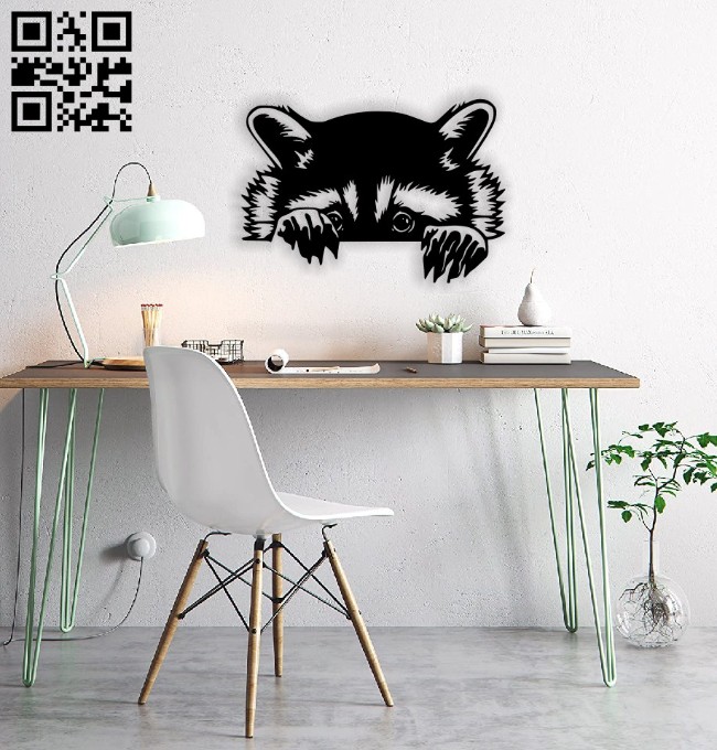 Raccoon E0014734 file cdr and dxf free vector download for laser cut ...