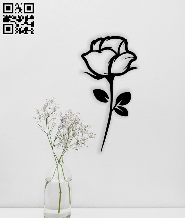 Rose E0014565 file cdr and dxf free vector download for laser cut plasma