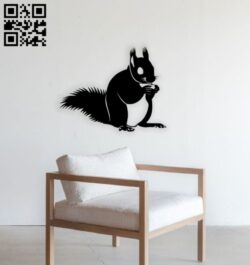 Squirrel E0014709 file cdr and dxf free vector download for laser cut plasma