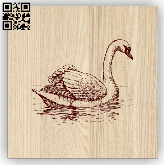 Swan E0014696 file cdr and dxf free vector download for laser engraving machine