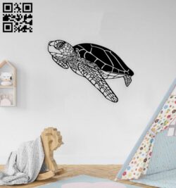 Turtle wall decor E0014745 file cdr and dxf free vector download for laser cut plasma