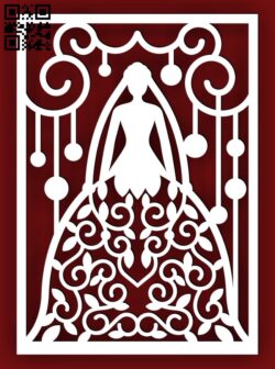 Wedding card E0014634 file cdr and dxf free vector download for laser cut