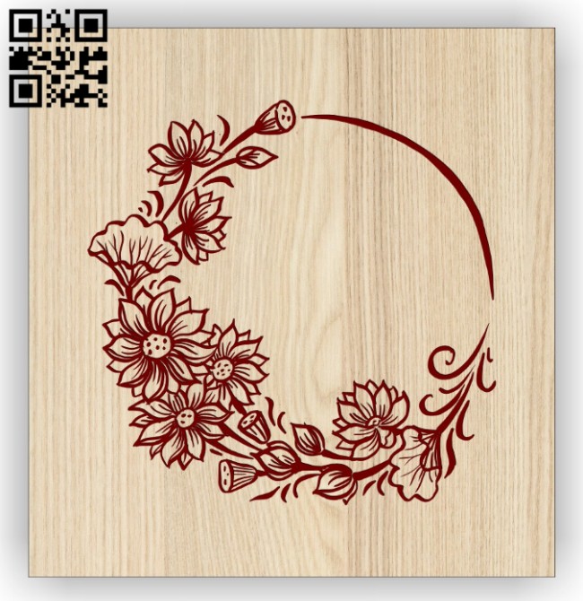 Wreath E0014599 file cdr and dxf free vector download for laser engraving machine