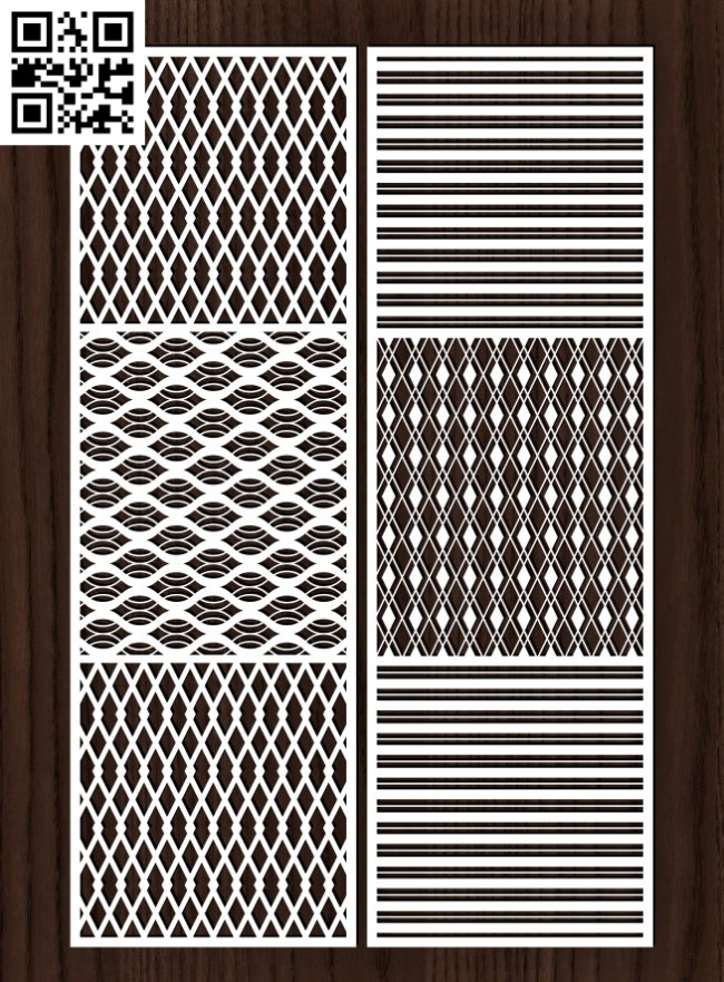Design pattern screen panel E0015012 file cdr and dxf free vector download for laser cut cnc
