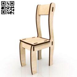 Doll chair E0015071 file cdr and dxf free vector download for laser cut