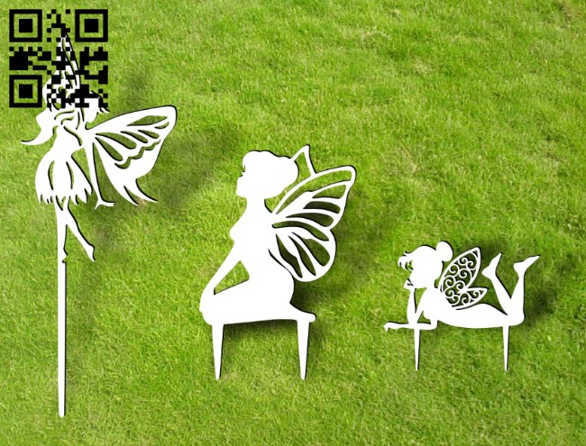 Fairy garden decor E0014999 file cdr and dxf free vector download for laser cut plasma