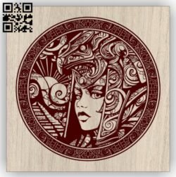 Goddess E0014996 file cdr and dxf free vector download for laser engraving machine