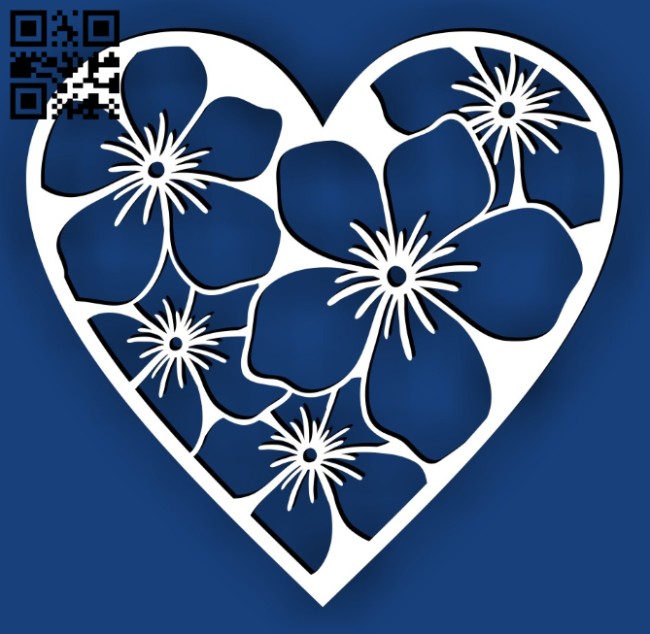Heart E0015044 file cdr and dxf free vector download for laser cut plasma