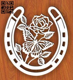 Horseshoe E0014957 file cdr and dxf free vector download for laser cut plasma