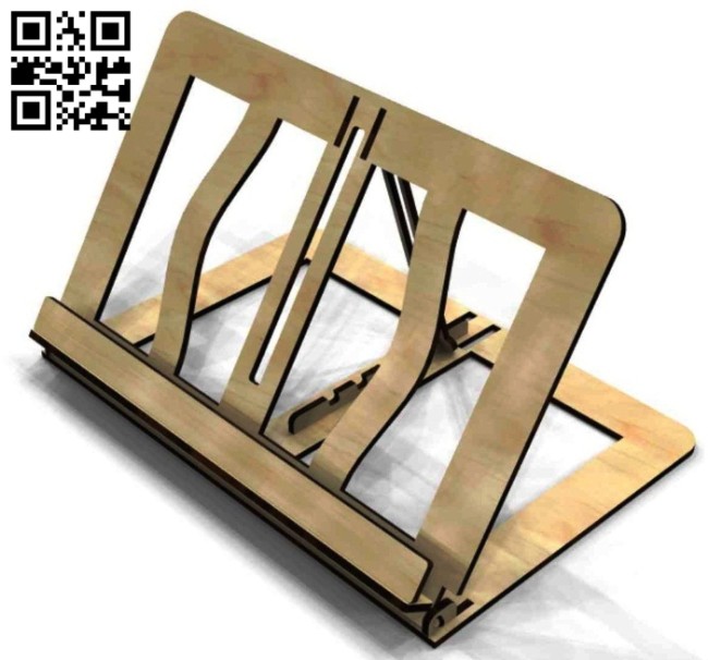 Ipad stand E0015008 file cdr and dxf free vector download for laser cut