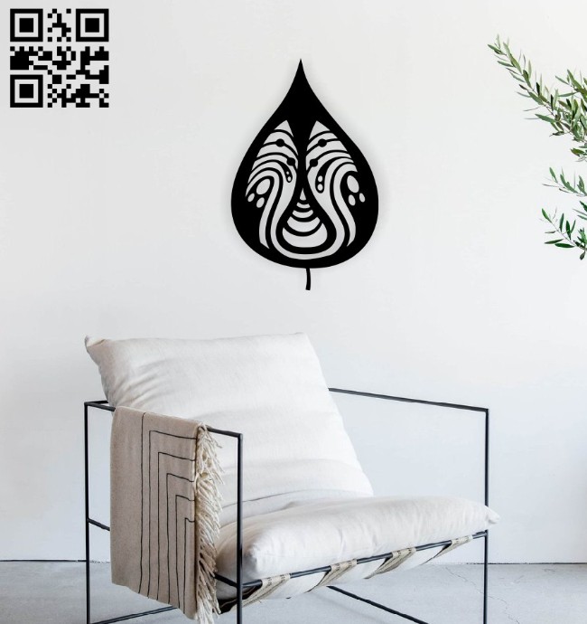Leaf wall decor E0014943 file cdr and dxf free vector download for laser cut plasma