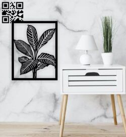 Leaves wall decor E0015057 file cdr and dxf free vector download for laser cut plasma