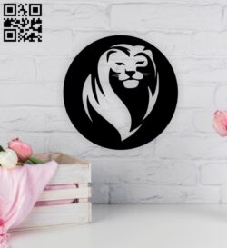 Lion E0014961 file cdr and dxf free vector download for laser cut plasma