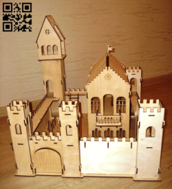 Medieval castle E0014906 file cdr and dxf free vector download for laser cut