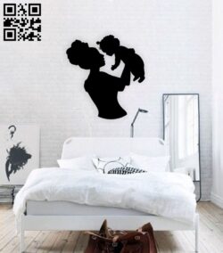 Motherhood wall decor E0015074 file cdr and dxf free vector download for laser cut plasma